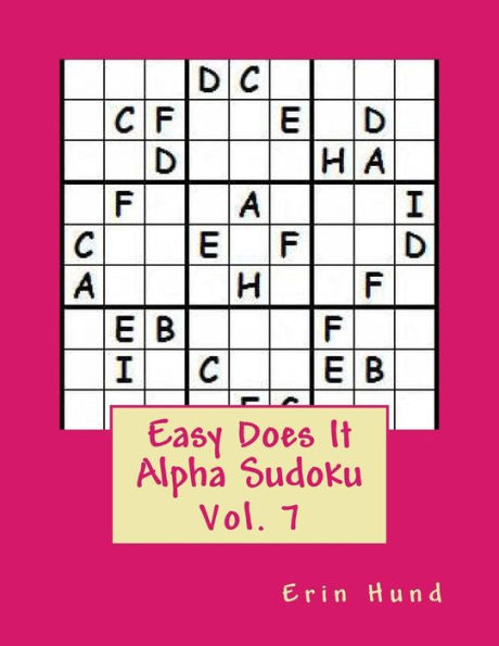 Easy Does It Alpha Sudoku Vol