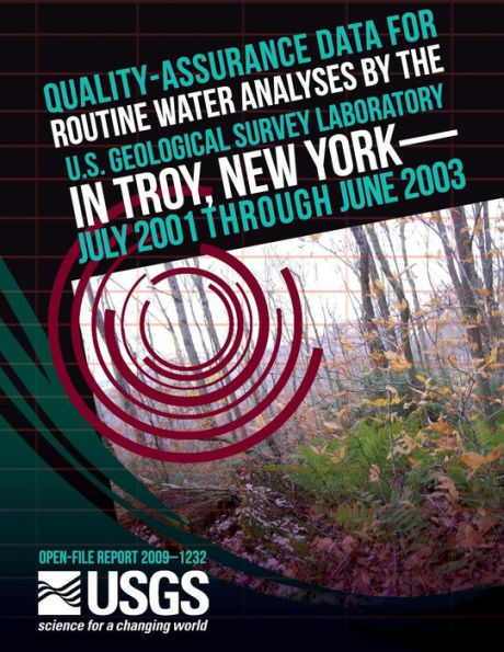 Quality-Assurance Data for Routine Water Analysis by the U.S. Geological Survey Laboratory in Troy, New York-July 2001 Through July 2003