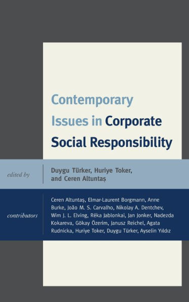 Contemporary Issues Corporate Social Responsibility