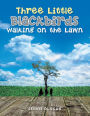 Three Little Black Birds Walking on the Lawn