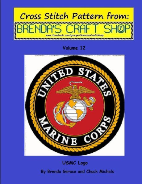 USMC LOGO - Cross Stitch Pattern: from Brenda's Craft Shop - Volume 12