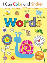 Title: I Can Color and Sticker: Words, Author: Gemma Cooper