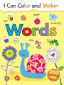 I Can Color and Sticker: Words