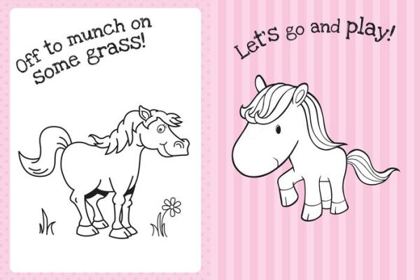 The Too Cute Coloring Book: Ponies