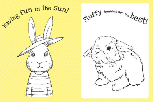 The Too Cute Coloring Book: Bunnies - little bee books