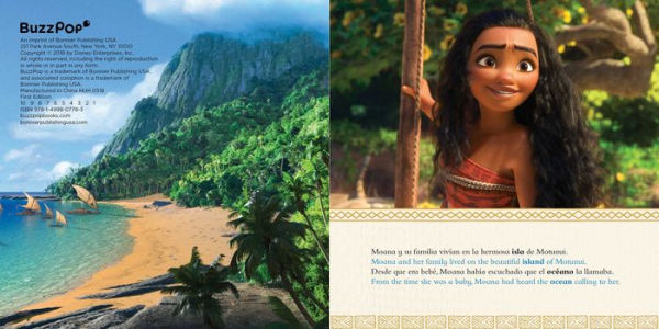 Disney Moana: Movie Storybook / Libro basado en la película (English-Spanish)