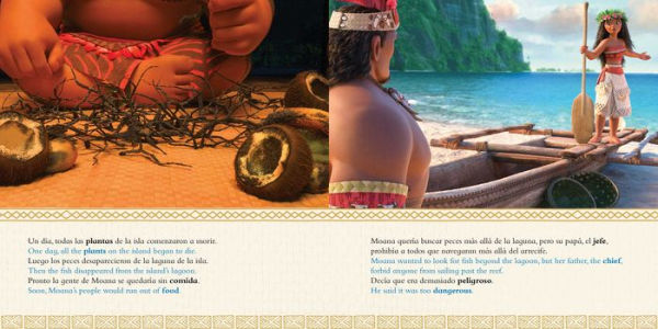 Disney Moana: Movie Storybook / Libro basado en la película (English-Spanish)