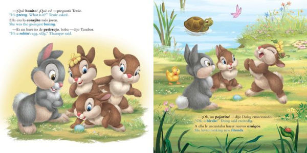 Thumper Finds an Egg / Tambor encuentra un huevito (English-Spanish) (Disney Bunnies)