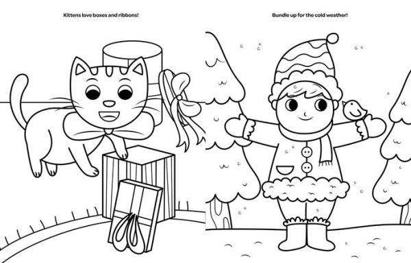 Barnes and Noble Christmas Coloring Pages for Kids Ages 8-12