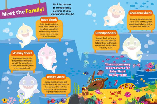 Pinkfong Baby Shark Ultimate Sticker And Activity Book By