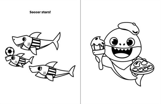 Baby Shark Coloring Pages For Kids