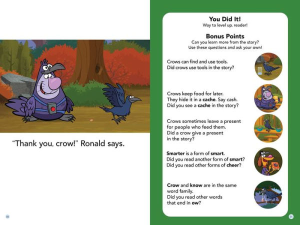 Nature Cat: What Does A Crow Know? (Level Up! Readers): Beginning Reader Science & Animal Book for Kids Ages 5 to 7