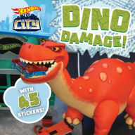 Title: Hot Wheels City: Dino Damage!: Car Racing Storybook with 45 Stickers for Kids Ages 3 to 5 Years, Author: Ross R. Shuman