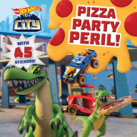 Title: Hot Wheels City: Pizza Party Peril!: Car Racing Storybook with 45 Stickers for Kids Ages 3 to 5 Years, Author: Ross R. Shuman