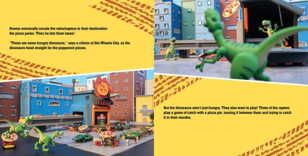 Hot Wheels City: Pizza Party Peril!: Car Racing Storybook with 45 Stickers for Kids Ages 3 to 5 Years