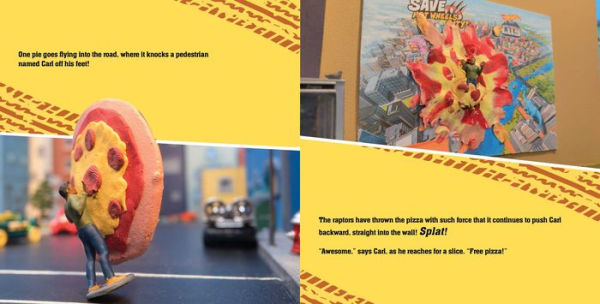 Hot Wheels City: Pizza Party Peril!: Car Racing Storybook with 45 Stickers for Kids Ages 3 to 5 Years