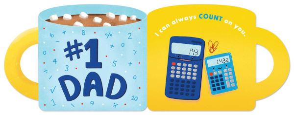 #1 Dad (A Mugs & Kisses Father's Day Shaped Board Book for Toddlers)