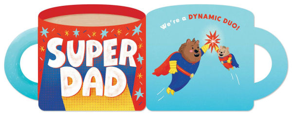 #1 Dad (A Mugs & Kisses Father's Day Shaped Board Book for Toddlers)
