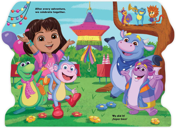 Dora the Explorer: Hola, Soy Dora! (A Dora the Explorer Nickelodeon English-Spanish Bilingual Shaped Board Book for Kids)