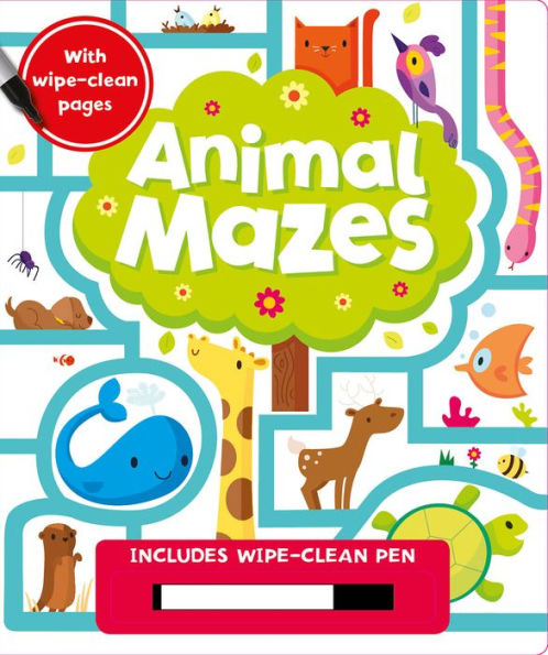 Search & Seek Wipe Clean: Animal Mazes