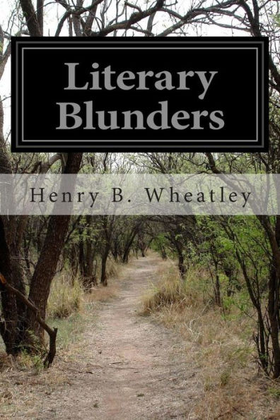 Literary Blunders