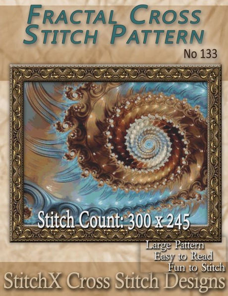 Fractal Cross Stitch Pattern - No. 133