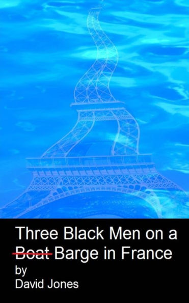 Three black men on a boat barge in France
