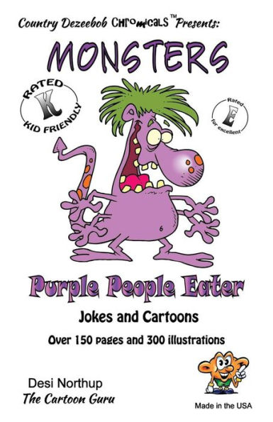 Monsters -- Purple People Eater -- Jokes and Cartoons: in Black+ White