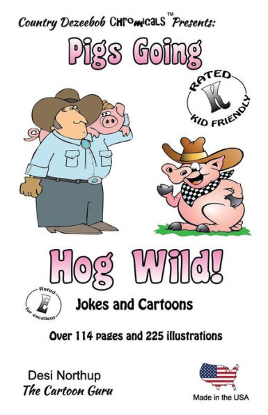 Pigs -- Going Hog Wild -- Jokes and Cartoons: in Black + White