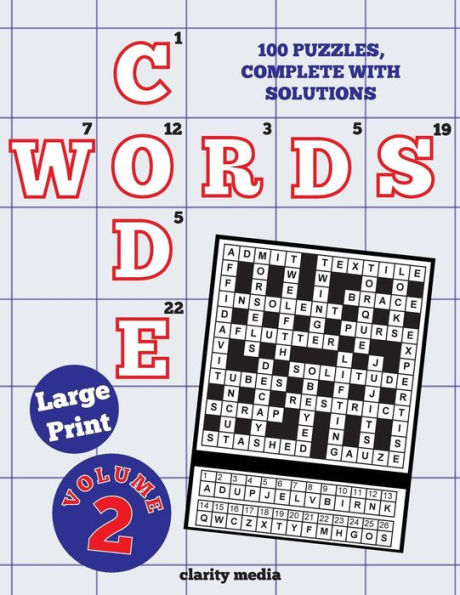 Large Print Code Words Volume