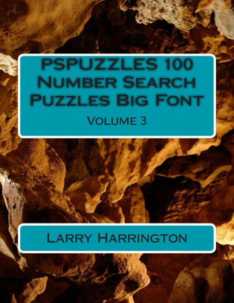 PSPUZZLES 100 Number Search Puzzles Big Font Volume