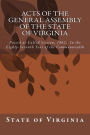 Acts of the General Assembly of the State of Virginia: Passed at Called Session, 1862, In the Eighty-Seventh Year of the Commonwealth