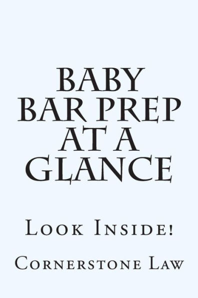 Baby Bar Prep At A Glance: Look Inside!