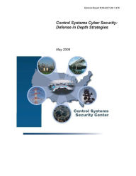 Title: Control Systems Cyber Security: Defense in Depth Strategies, Author: Department of Homeland Security