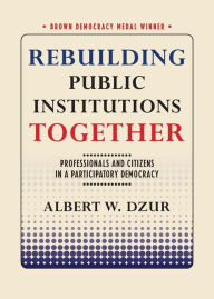 Title: Rebuilding Public Institutions Together: Professionals and Citizens in a Participatory Democracy, Author: Albert W. Dzur