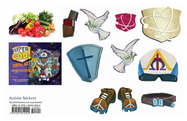 Vacation Bible School (VBS) 2017 Super God! Super Me! Super-Possibility! Activity Stickers Sheets (Pkg of 12)