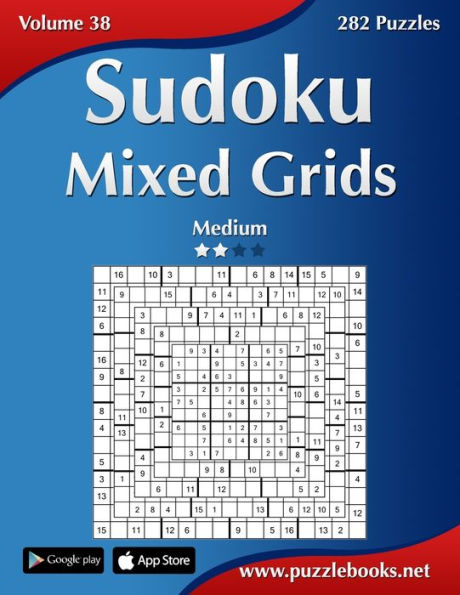 Sudoku Mixed Grids - Medium - Volume 38 - 282 Puzzles