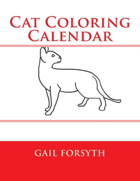 Cat Coloring Calendar