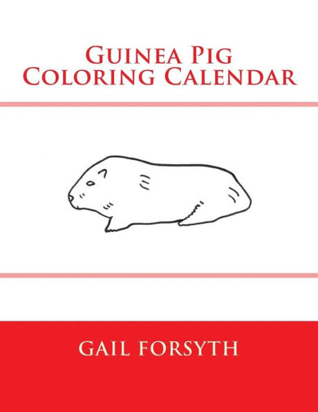 Guinea Pig Coloring Calendar