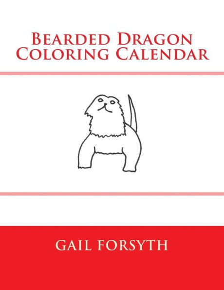 Bearded Dragon Coloring Calendar