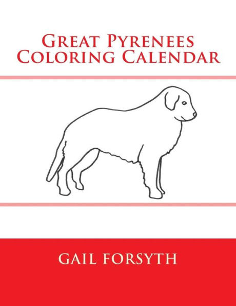 Great Pyrenees Coloring Calendar