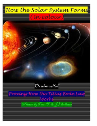 How The Solar System Forms In Colour Proving The Titius Bode Law Workingpaperback