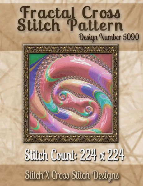 Fractal Cross Stitch Pattern: Design No