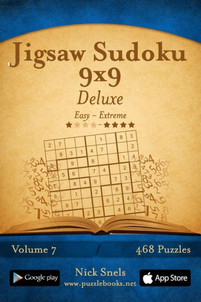 Jigsaw Sudoku 9x9 Deluxe - Easy to Extreme - Volume 7 - 468 Puzzles