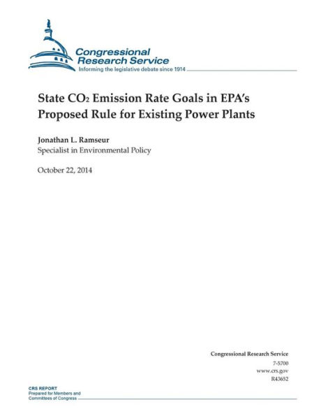 State CO2 Emission Rate Goals in EPA's Proposed Rule for Existing Power Plants