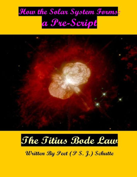 How the Solar System Forms: a Pre- Script: Proving The Titius Bode law