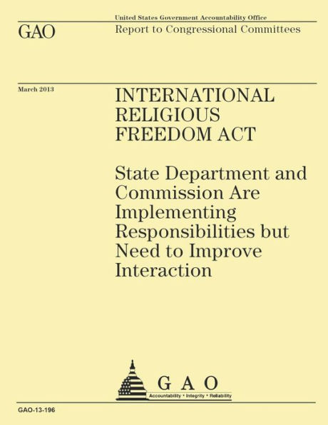 Report to Congressional Committees: International Religious Freedom Act