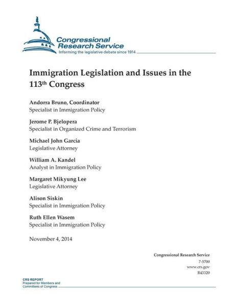 Immigration Legislation and Issues in the 113th Congress