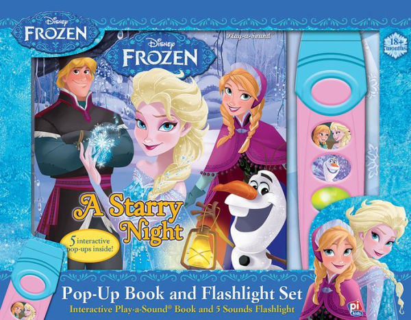 Disney Frozen A Starry Night Pop-Up Book and Flashlight Set: Interactive Play-a-Sound? Book and 5 Sounds Flashlight