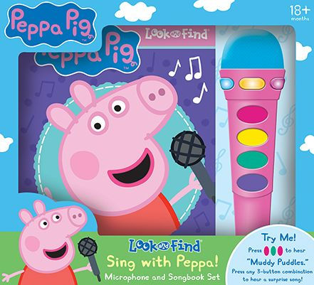 Peppa PigT Sing with Peppa!: Look and Find® Microphone and Songbook Set ...